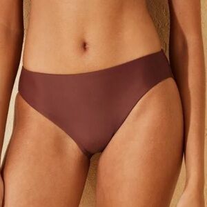 Shade & Shore Brown Bikini Bottom Size Small